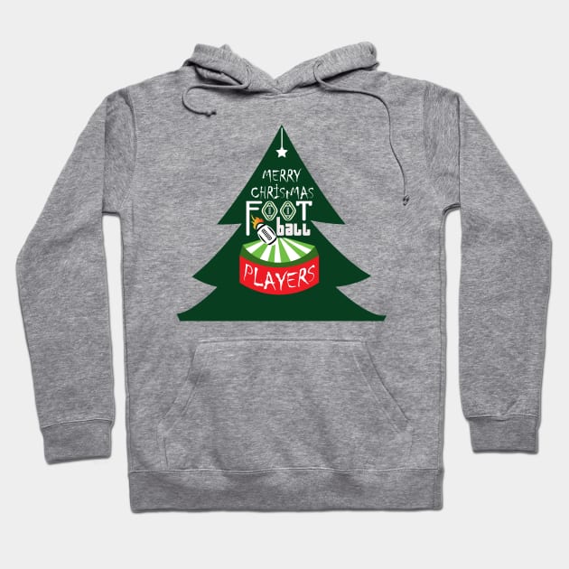 christmas foot ball Hoodie by creative7